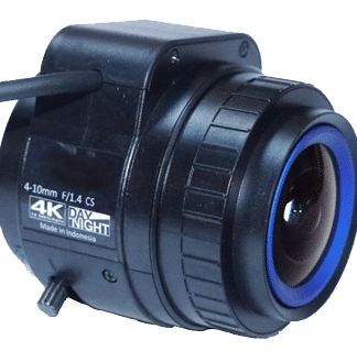 Lente DC-Iris megapíxel SLA-T-M410DN compatible con cámaras Hanwha Vision Latam. Ideal para seguridad, videovigilancia y tecnología avanzada.