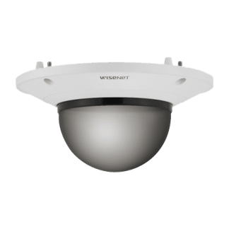 SPB-VAN88W cubierta domo ahumada de Hanwha Vision Latam para cámaras de seguridad, ideal para videovigilancia.