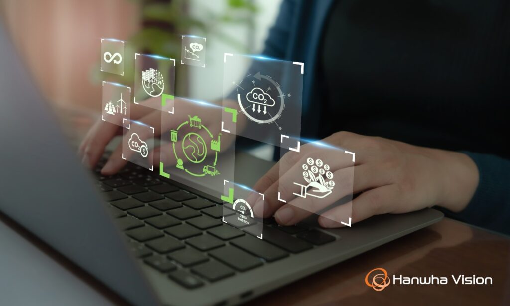 Projetada para economia de energia, a câmera SolidEDGE da Hanwha Vision oferece uma abordagem sustentável para as necessidades de segurança e vigilância.